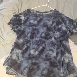 Blue Tie-Dye Women's Top